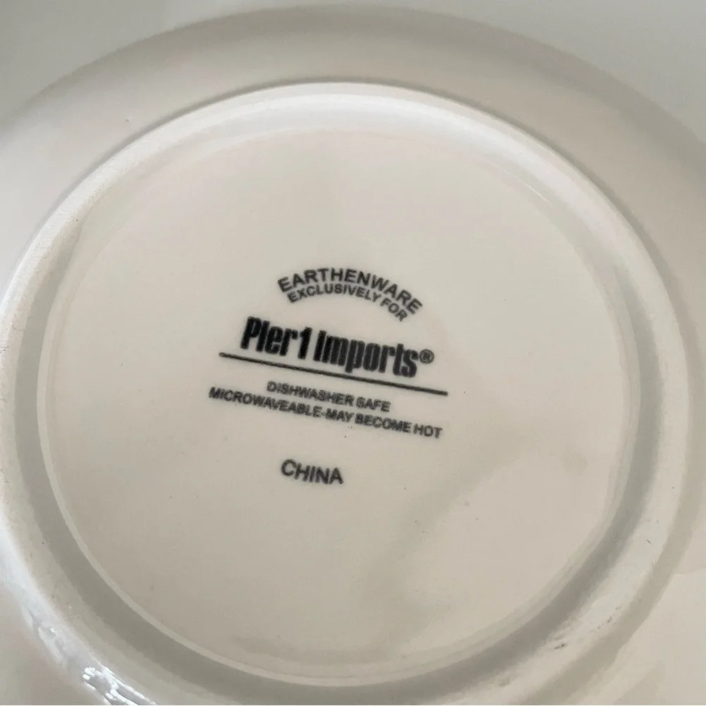 SET of 4 Holiday Appetizer Plates by Pier 1